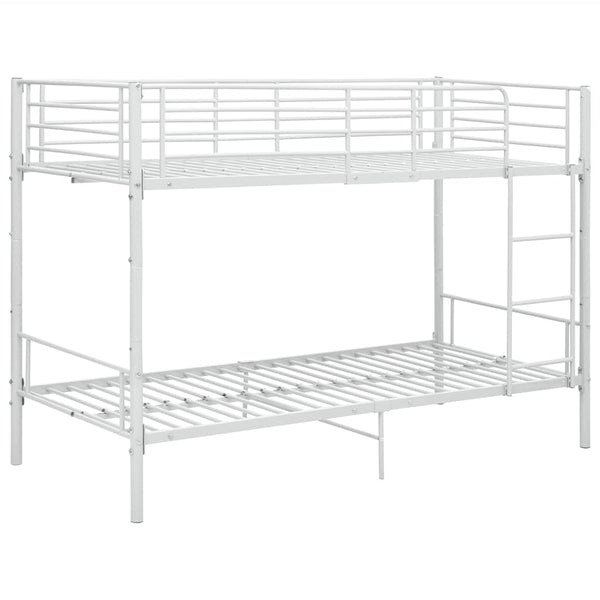 Etagenbett Weiß Metall 90×200 cm