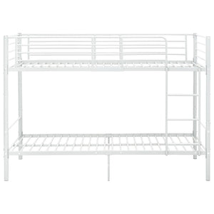 Etagenbett Weiß Metall 90×200 cm