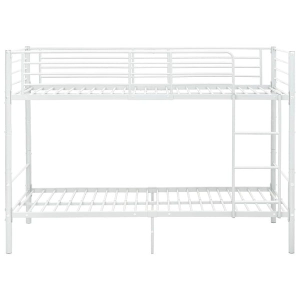 Etagenbett Weiß Metall 90×200 cm