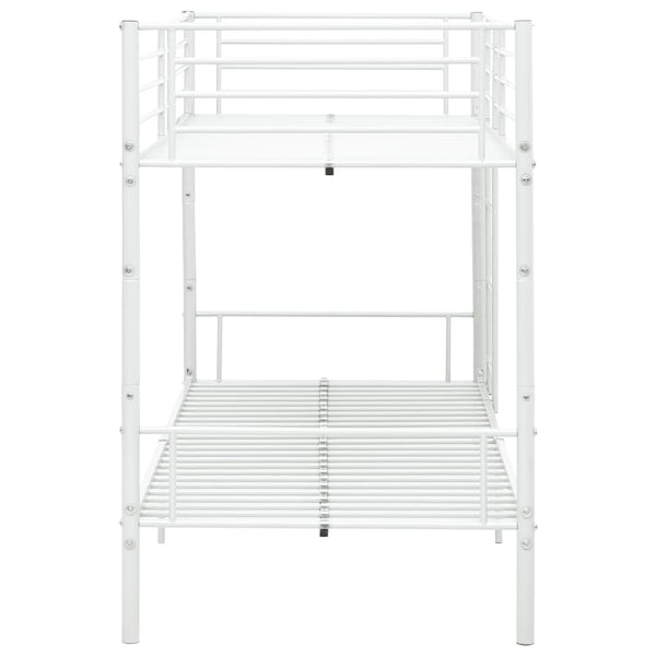 Etagenbett Weiß Metall 90×200 cm