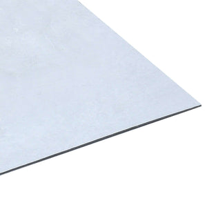 Weiße PVC Bodenplanken, 5.11 m² (55 Stk.)