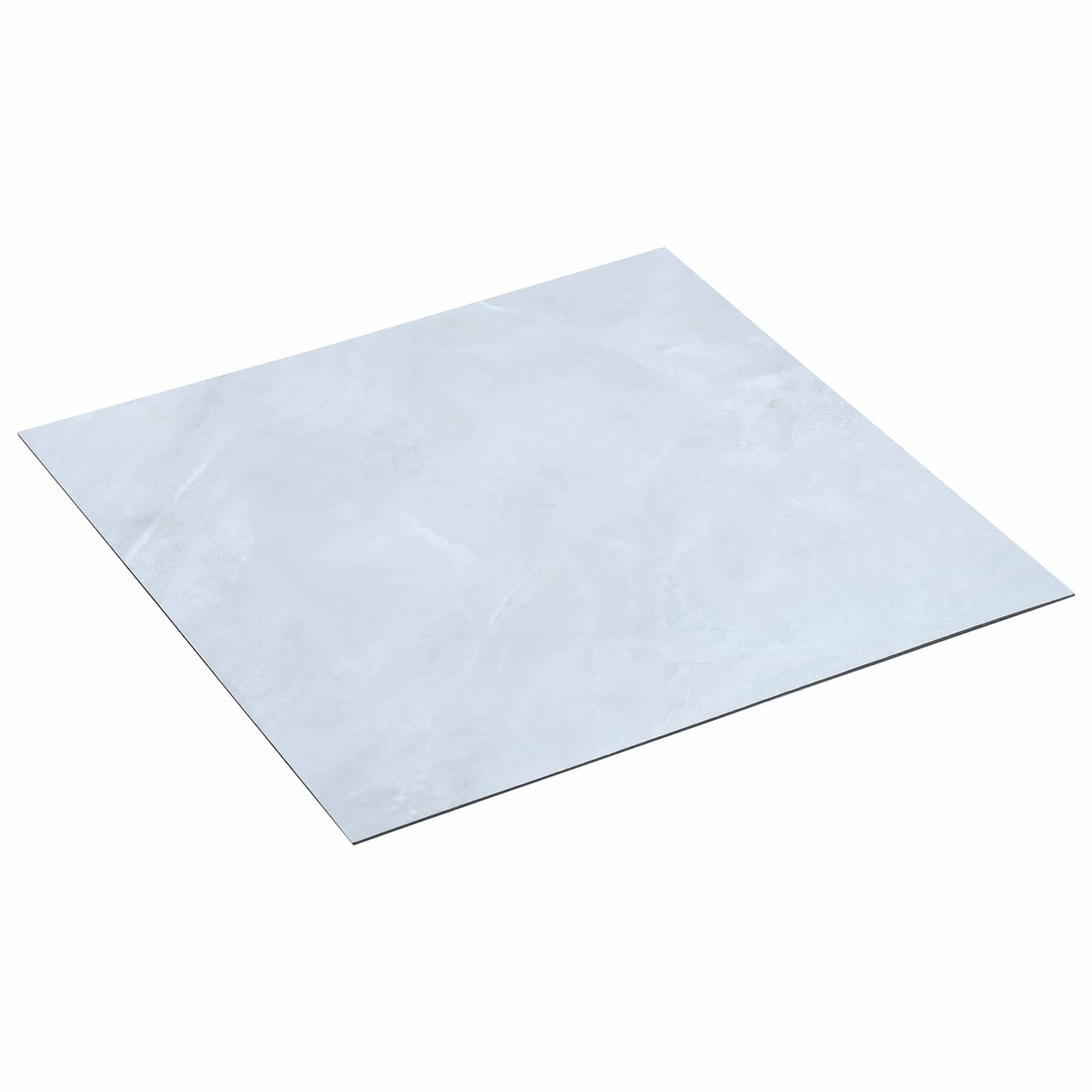 Weiße PVC Bodenplanken, 5.11 m² (55 Stk.)