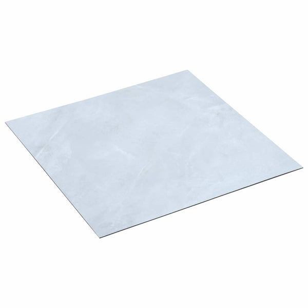 Weiße PVC Bodenplanken, 5.11 m² (55 Stk.)