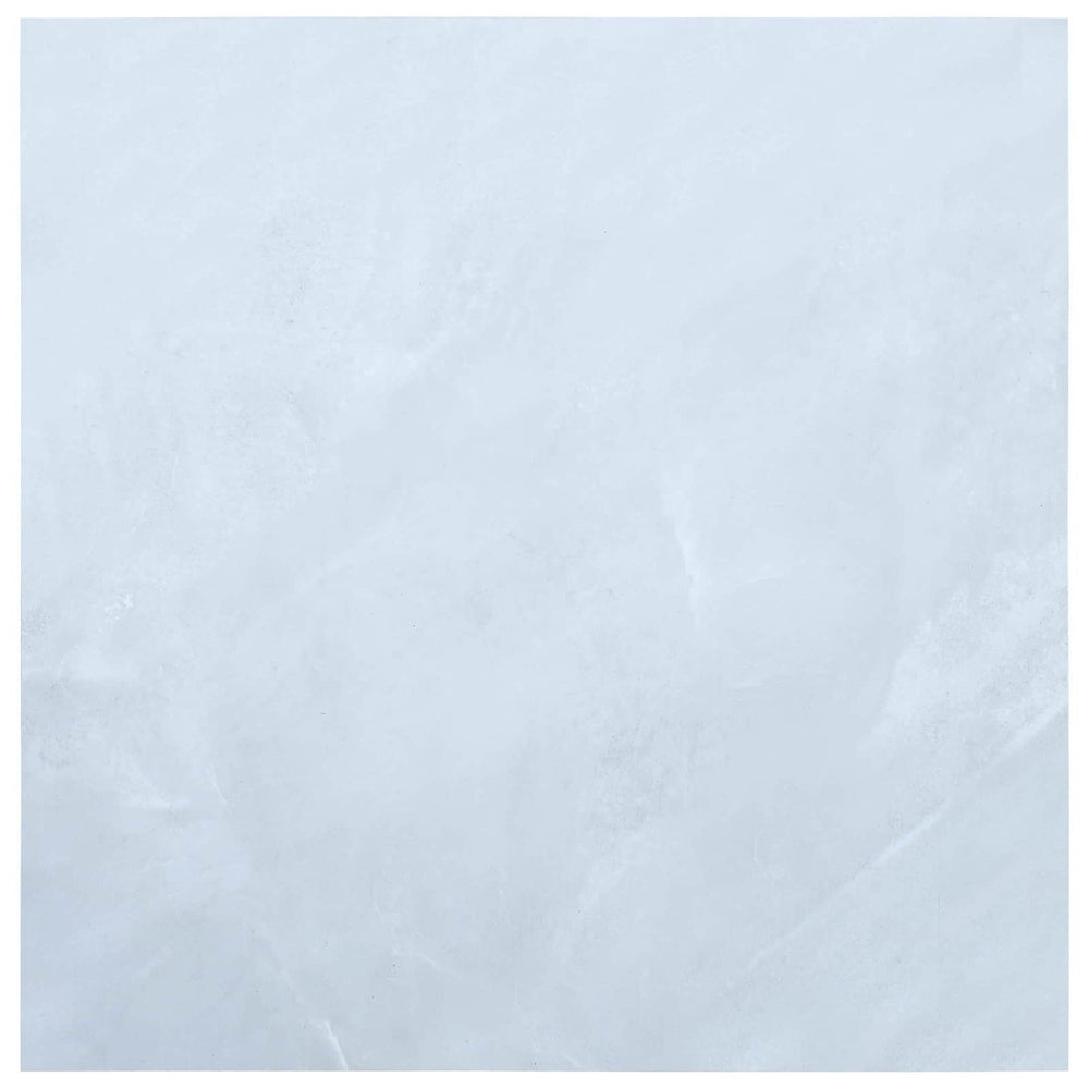 Weiße PVC Bodenplanken, 5.11 m² (55 Stk.)