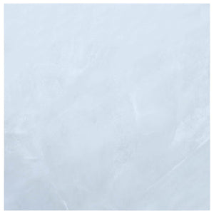 Weiße PVC Bodenplanken, 5.11 m² (55 Stk.)