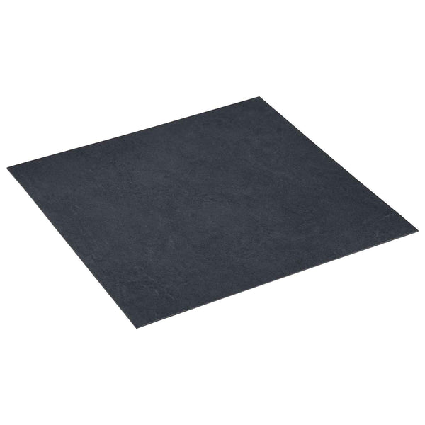 Schwarze PVC Bodenplatten, 55 Stück, 5,11 m²