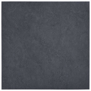 Schwarze PVC Bodenplatten, 55 Stück, 5,11 m²