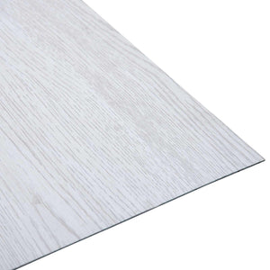 PVC Bodenplanken Weißes Holz 5,11 m²