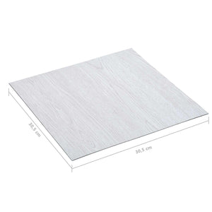 PVC Bodenplanken Weißes Holz 5,11 m²