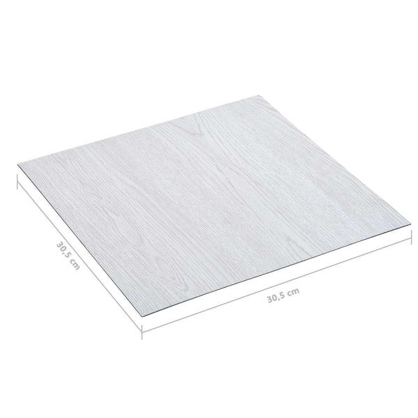 PVC Bodenplanken Weißes Holz 5,11 m²