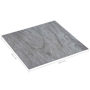 Hellgraue PVC Bodenplanken, 5.11 m² - 55 Stk.