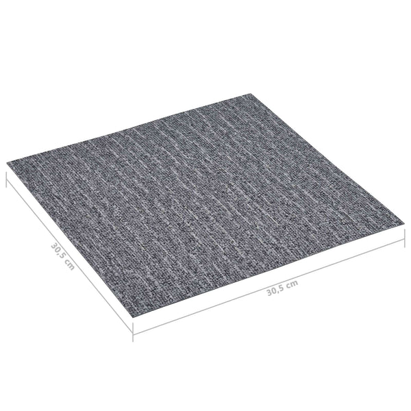 Selbstklebende PVC Bodenplanken Weiß & Grau 5,11 m²
