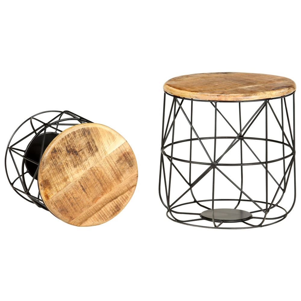 Couchtische 2 Stk. Massivholz Mango