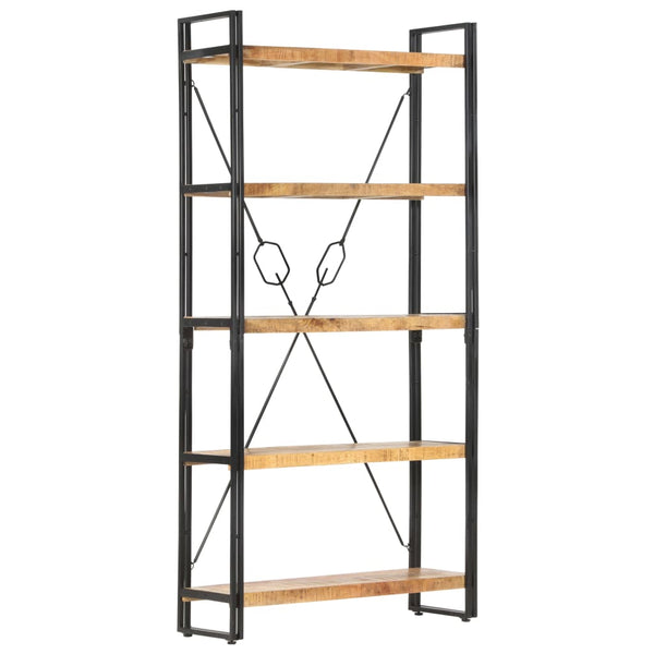 vidaXL Étagère à 5 niveaux 90 x 30 x 180 cm Bois de manguier massif