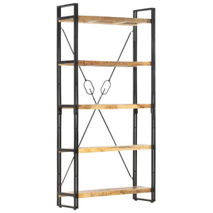 vidaXL Étagère à 5 niveaux 90 x 30 x 180 cm Bois de manguier massif