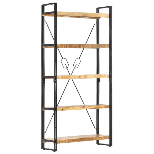 vidaXL Étagère à 5 niveaux 90 x 30 x 180 cm Bois de manguier massif