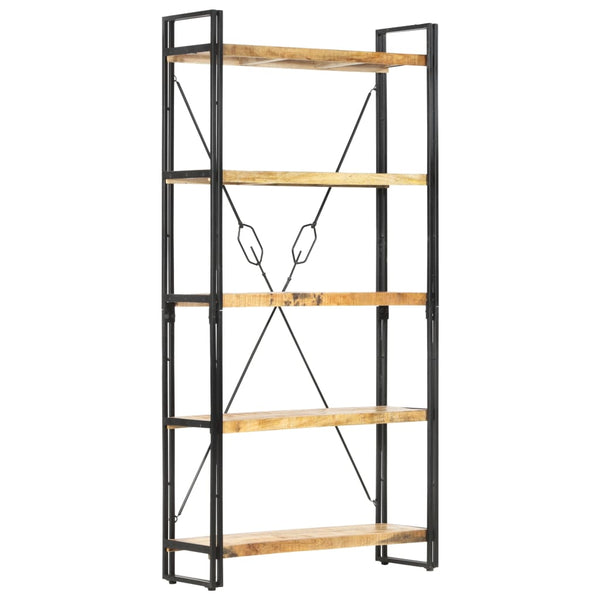 vidaXL Étagère à 5 niveaux 90 x 30 x 180 cm Bois de manguier massif
