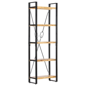 Bücherregal 5 Fächer 60 x 30 x 180 cm Mango Massivholz