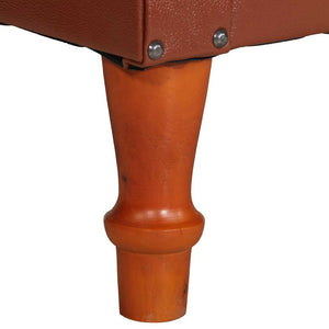 vidaXL Fauteuil en Cuir Véritable Marron