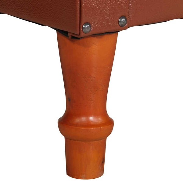 vidaXL Fauteuil en Cuir Véritable Marron