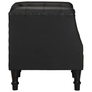 Sessel Schwarz Echtleder