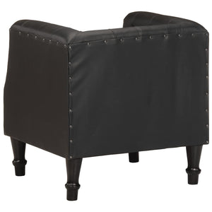 Sessel Schwarz Echtleder