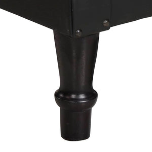 Sessel Schwarz Echtleder