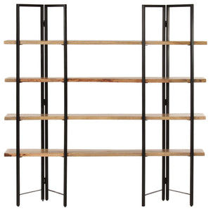 Bücherregal mit 4 Regalböden 160x35x160 cm Mango Massivholz