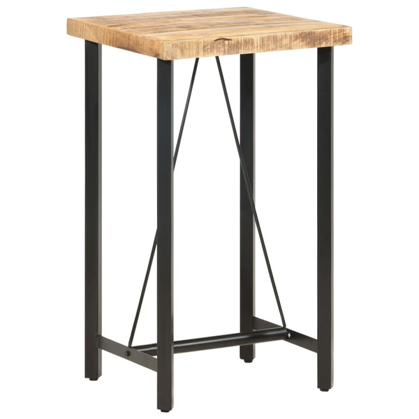 Bartisch 60x60x107 cm Raues Mangoholz