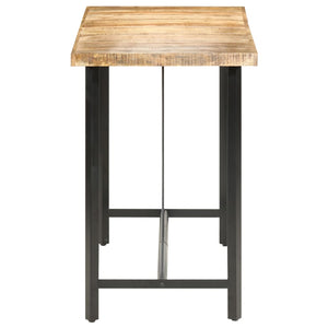 vidaXL Table de bar 150x70x107 cm Bois de manguier brut