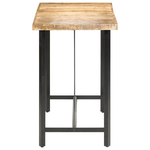 Bartisch 180x70x107 cm Raues Mangoholz