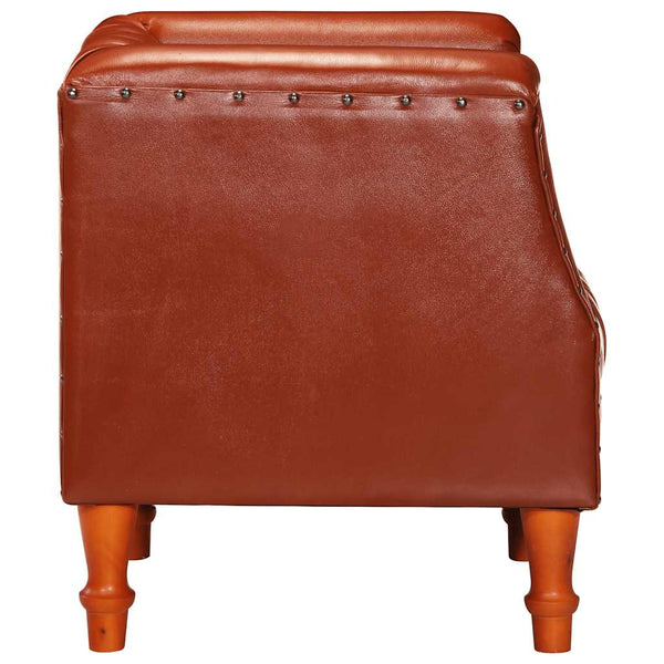 Sessel Braun Echtes Ziegenleder