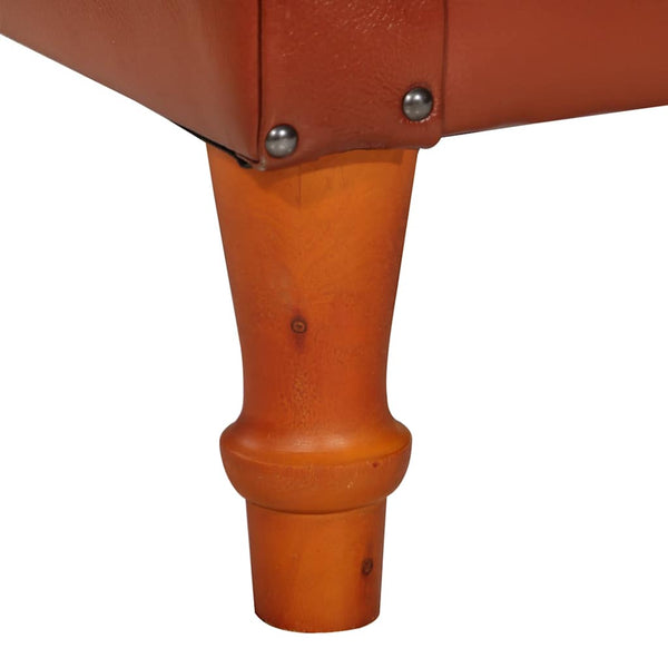 Sessel Braun Echtes Ziegenleder