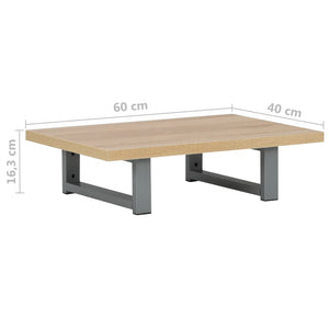vidaXL 2-Piece Bathroom Furniture Set Ceramic Oak Brown