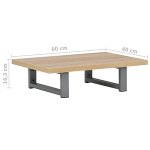 vidaXL 2-Piece Bathroom Furniture Set Ceramic Oak Brown