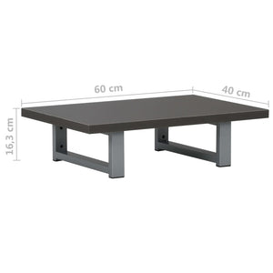 vidaXL 2-Piece Bathroom Furniture Set Ceramic Grey