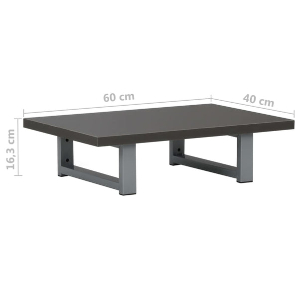 vidaXL Ensemble de meubles de salle de bain 2 pièces en céramique gris