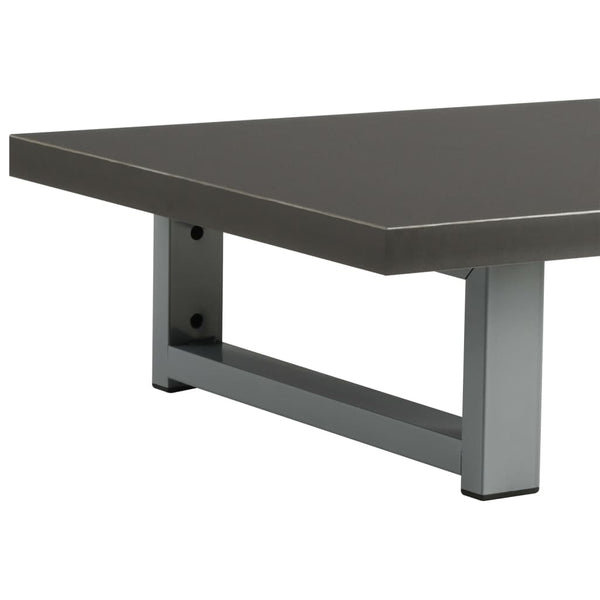 vidaXL Ensemble de meubles de salle de bain 2 pièces en céramique gris