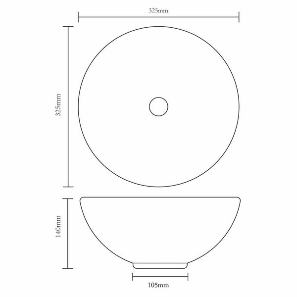 vidaXL Ensemble de meubles de salle de bain 2 pièces en céramique Blanc