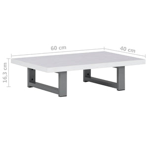 vidaXL Ensemble de meubles de salle de bain 2 pièces en céramique Blanc