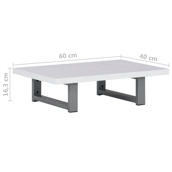 vidaXL Ensemble de meubles de salle de bain 2 pièces en céramique Blanc