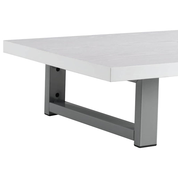 vidaXL Ensemble de meubles de salle de bain 2 pièces en céramique Blanc