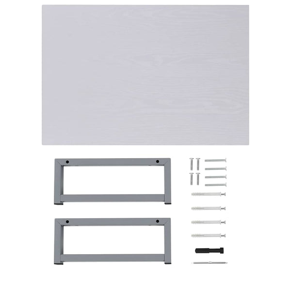 vidaXL Ensemble de meubles de salle de bain 2 pièces en céramique Blanc