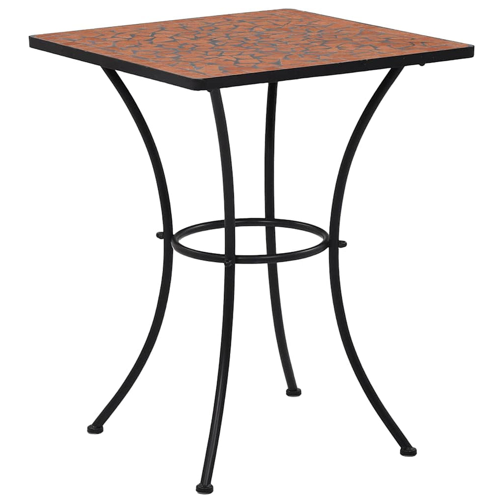 vidaXL Ensemble de bistrot 3 pièces Mosaïque Céramique Terre Cuite