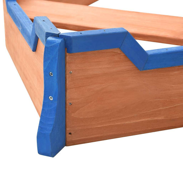 Pirat Sandkasten aus Holz 190x94.5x101 cm