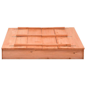 Holz Sandkasten mit Deckel 95x90 cm