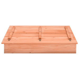Holz Sandkasten mit Deckel 95x90 cm