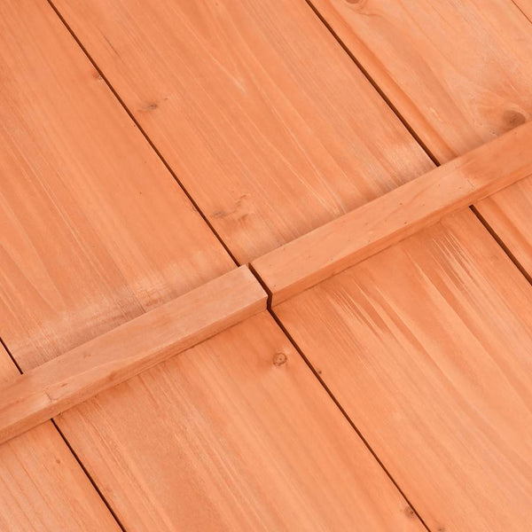 Holz Sandkasten mit Deckel 95x90 cm