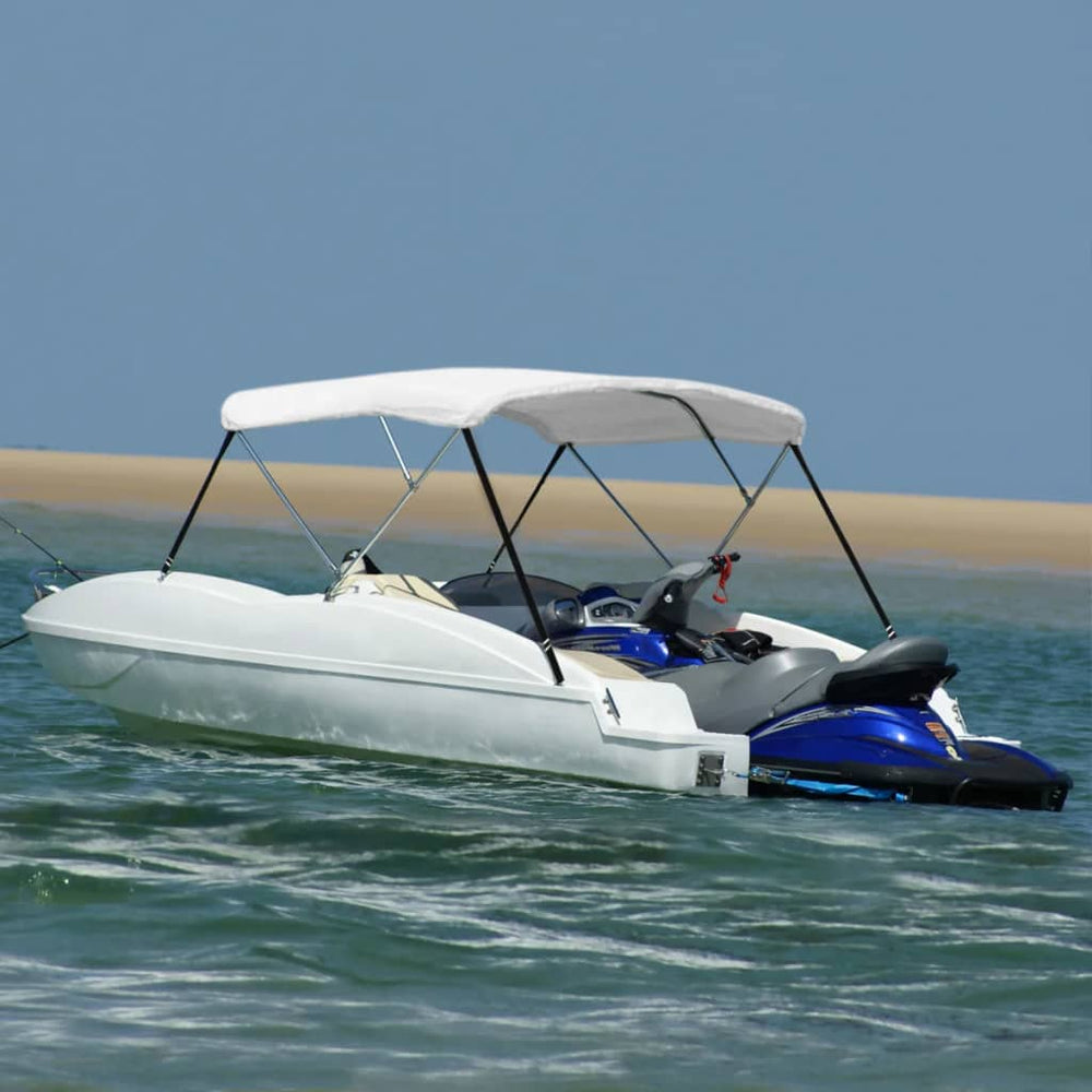 3-Bügel Bimini Top Weiß 183x140x137 cm