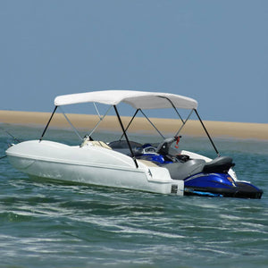 3-Bügel Bimini Top Weiß 183x140x137 cm